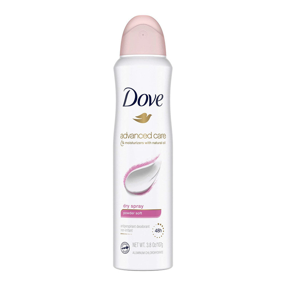 Dove Advanced Care Dry Spray Antiperspirant Deodorant, Powder Soft, 3.8 Oz